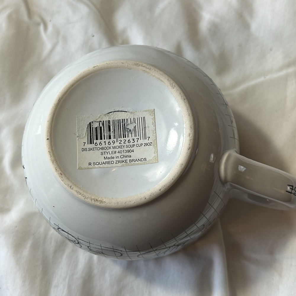 R Squared Zrike Brands Disney Sketchbook Mickey Soup Cup - Picture 6 of 6